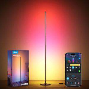 Govee RGBIC Floor Lamp Basic, LED Corner Lamp Works with Alexa, 1000 Lumen Smart Modern Floor Lamp with Music Sync and 16 Million DIY Colors